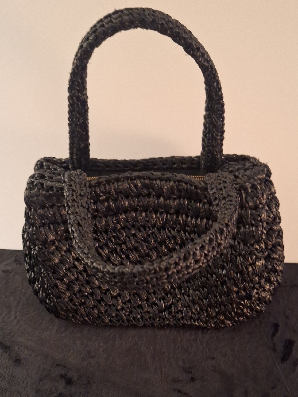 Dayne Taylor Woven Black Handbag – Stylish Women’s Tote